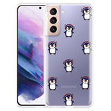 Hoesje geschikt voor Samsung Galaxy S21 - Penguin Chillin