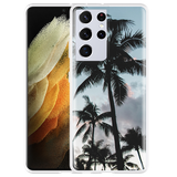 Hoesje geschikt voor Samsung Galaxy S21 Ultra - Palmtrees