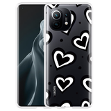 Hoesje geschikt voor Xiaomi Mi 11 - Watercolor Hearts