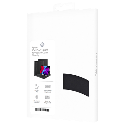 Cazy Hoes met Toetsenbord geschikt voor iPad Pro 11 2020 (2nd Gen) - Qwerty indeling - Zwart