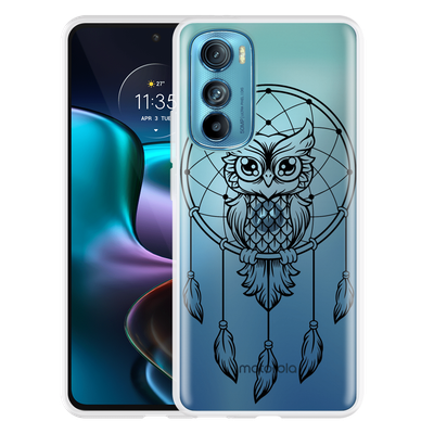 Cazy Hoesje geschikt voor Motorola Edge 30 - Dream Owl Mandala