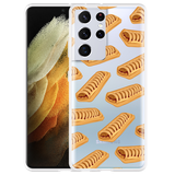 Hoesje geschikt voor Samsung Galaxy S21 Ultra - Frikandelbroodjes