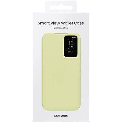 Samsung Hoesje geschikt voor Galaxy A54 - Smart View Wallet Case - Groen