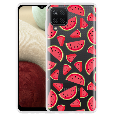 Cazy Hoesje geschikt voor Samsung Galaxy A12 - Watermeloen