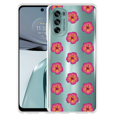 Cazy Hoesje geschikt voor Motorola Moto G62 5G - Hawaiiaanse Bloem II