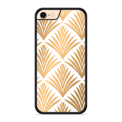 Cazy Hardcase hoesje geschikt voor iPhone 8 - Art Deco Gold