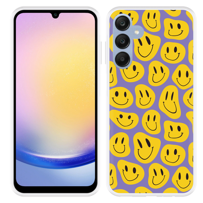 Cazy Hoesje geschikt voor Samsung Galaxy A25 Smileys