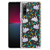 Cazy Hoesje geschikt voor Sony Xperia 10 IV - Funny Rabbit