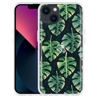 Cazy Hoesje geschikt voor iPhone 13 - Palm Leaves Large