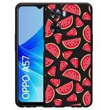 Cazy Hoesje Zwart geschikt voor Oppo A57 - Watermeloen
