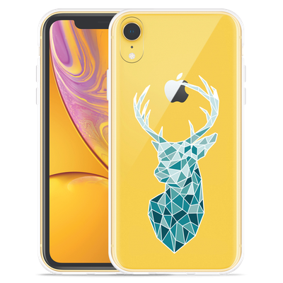 Cazy Hoesje geschikt voor iPhone Xr - Art Deco Deer