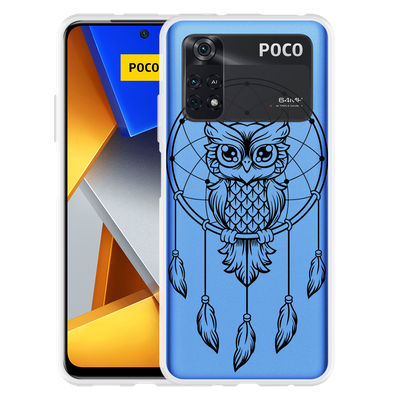 Cazy Hoesje geschikt voor Poco M4 Pro - Dream Owl Mandala