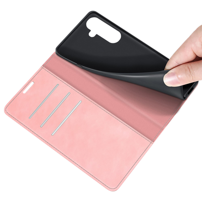 Cazy Wallet Magnetic Hoesje geschikt voor Samsung Galaxy A14 4G/5G - Roze