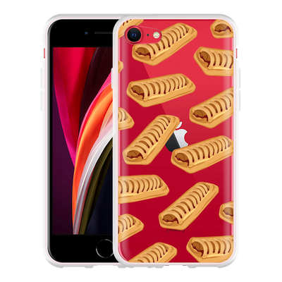 Cazy Hoesje geschikt voor iPhone SE 2020 - Frikandelbroodjes