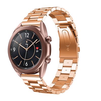 Cazy Bandje geschikt voor Samsung Galaxy Watch 6 / 5 / 4 - Metalen Watchband - Rose Goud