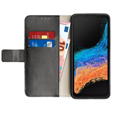 Cazy Wallet Classic Hoesje geschikt voor Samsung Galaxy Xcover 6 Pro - Zwart