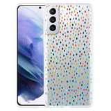 Hoesje geschikt voor Samsung Galaxy S21 Plus - Happy Dots
