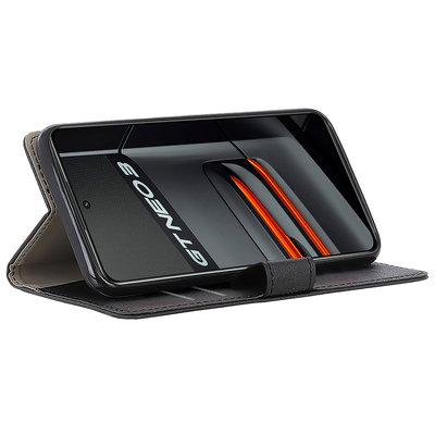 Cazy Wallet Classic Hoesje geschikt voor Realme GT Neo3 - Zwart