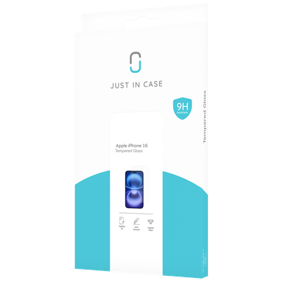 Just in Case iPhone 16 - Screenprotector Tempered Glass