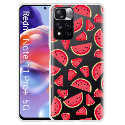 Cazy Hoesje geschikt voor Xiaomi Redmi Note 11 Pro+ - Watermeloen