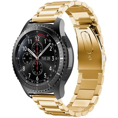 Cazy Huawei Watch 3 Active 46mm Metalen Bandje - Goud