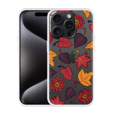 Cazy Hoesje geschikt voor iPhone 15 Pro Herfstbladeren