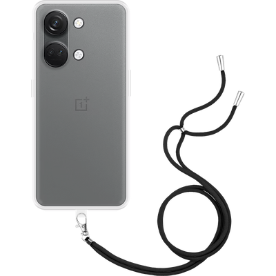 Just in Case OnePlus Nord 3 5G - Soft TPU Case with Necklace Strap - Clear