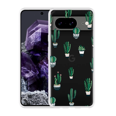 Cazy Hoesje geschikt voor Google Pixel 8 Green Cactus