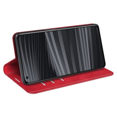 Cazy Wallet Magnetic Hoesje geschikt voor Realme GT2 - Rood