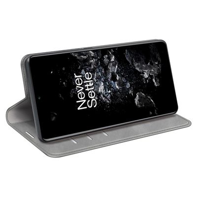 Cazy Wallet Magnetic Hoesje geschikt voor OnePlus 10T - Grijs