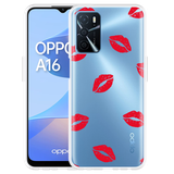 Hoesje geschikt voor Oppo A16/A16s - Red Kisses