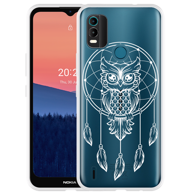 Cazy Hoesje geschikt voor Nokia C21 Plus - Dream Owl Mandala