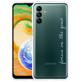 Cazy Hoesje geschikt voor Samsung Galaxy A04s - Focus On The Good
