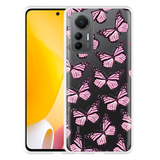 Hoesje geschikt voor Xiaomi 12 Lite - Roze Vlinders
