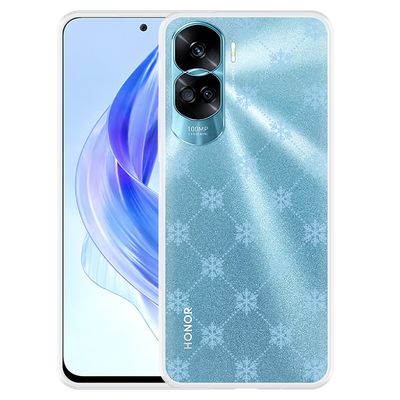 Cazy Hoesje geschikt voor Honor 90 Lite Snowflake Pattern