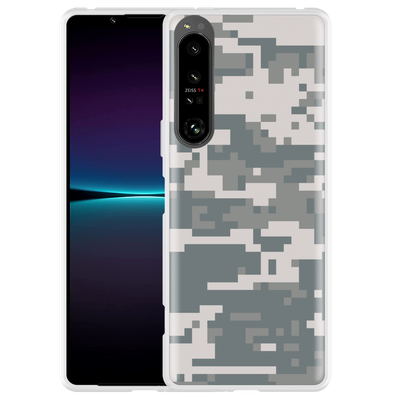 Cazy Hoesje geschikt voor Sony Xperia 1 IV - Camouflage Digi