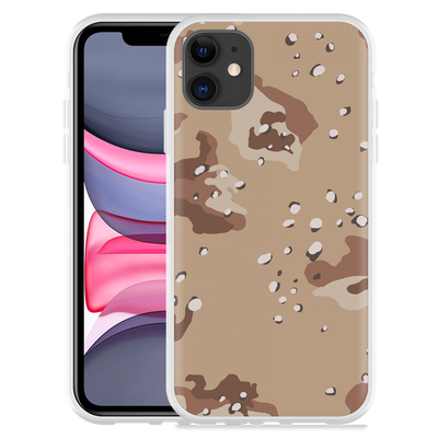 Cazy Hoesje geschikt voor iPhone 11 - Camouflage Desert