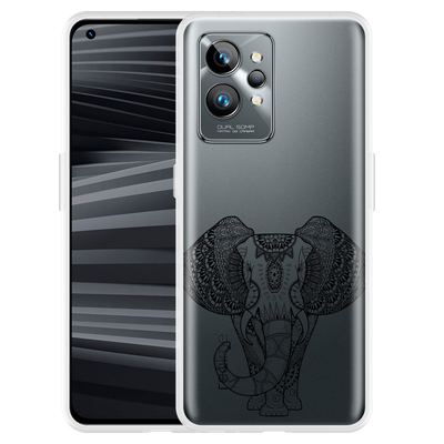 Cazy Hoesje geschikt voor Realme GT2 Pro - Mandala Elephant