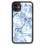 Hardcase hoesje geschikt voor iPhone 11 - Blue Marble Hexagon