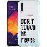 Hoesje geschikt voor Samsung Galaxy A50 - Don't Touch My Phone