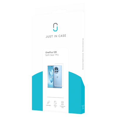 Just in Case OnePlus 12R Soft TPU Case - Clear