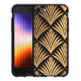 Hoesje Zwart geschikt voor iPhone SE 2022 - Art Deco Gold