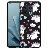 Hoesje Zwart geschikt voor OnePlus 10 Pro - Fat Unicorn