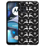 Hoesje Zwart geschikt voor Motorola Moto G22 - Oh Deer