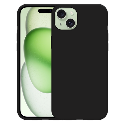 Just in Case iPhone 15 Plus - Soft TPU Case with Necklace Strap - Black