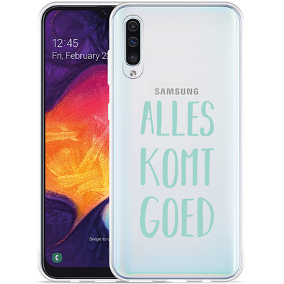 Cazy Hoesje geschikt voor Samsung Galaxy A50 - Alles Komt Goed