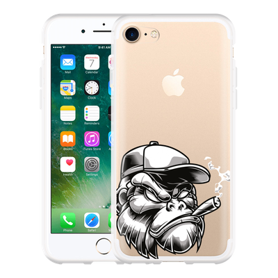 Cazy Hoesje geschikt voor iPhone 7 - Gorilla Head