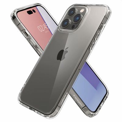 Hoesje geschikt voor iPhone 14 Pro Max Spigen Ultra Hybrid Case - Transparant