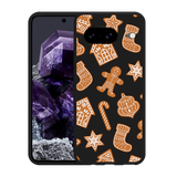 Hoesje Zwart geschikt voor Google Pixel 8 Christmas Cookies