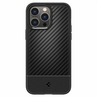 Hoesje geschikt voor iPhone 14 Pro - Spigen Core Armor Case - Zwart